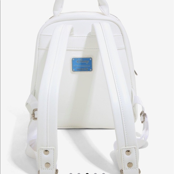 NWT Loungefly Stitch with Ducklings white quilted mini backpack - Picture 3 of 9